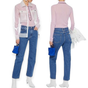 Simon Miller Jeans NWT W013 High Waist Straight Leg Blue Denim 5 Womens Size 26